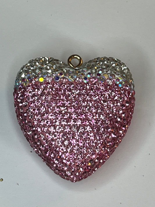 bling heart charm