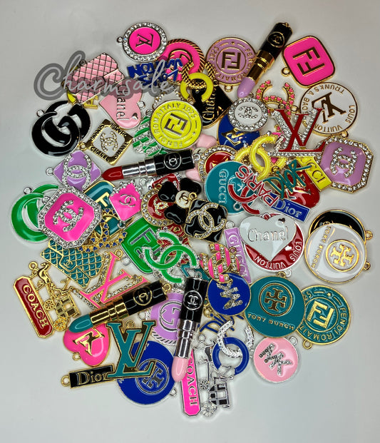 10pcs color bracelet charms