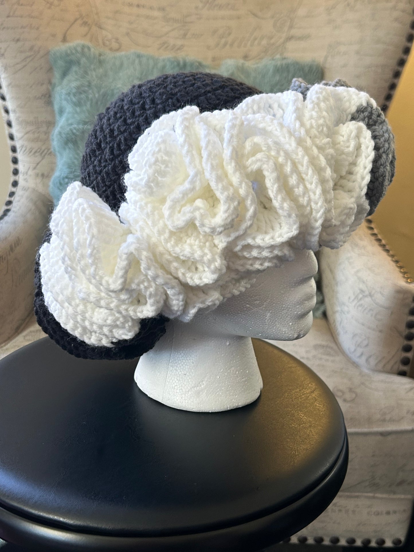 Crochet Ruffled Hat