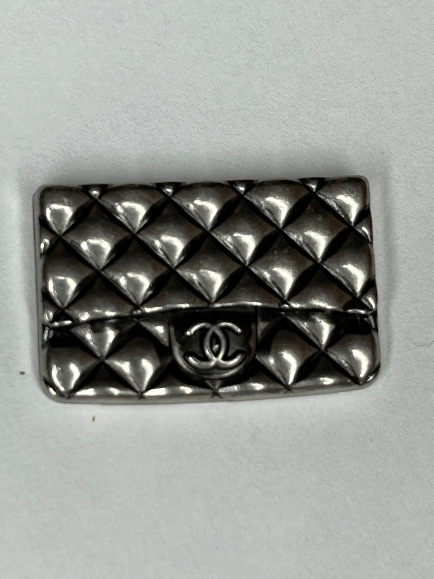 Flat back purse charm (Silver)