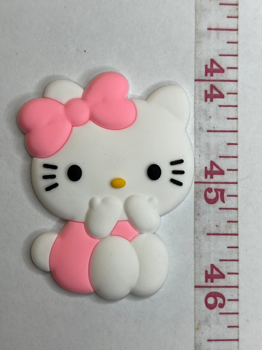 Silicone kitty flat back