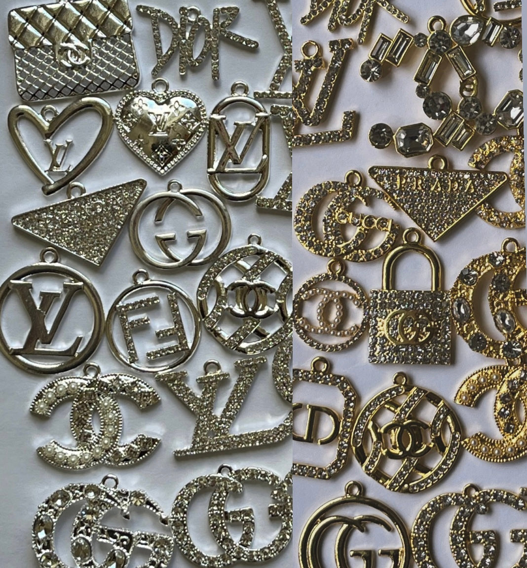 20 piece Luxury fashion bling bracelet charms