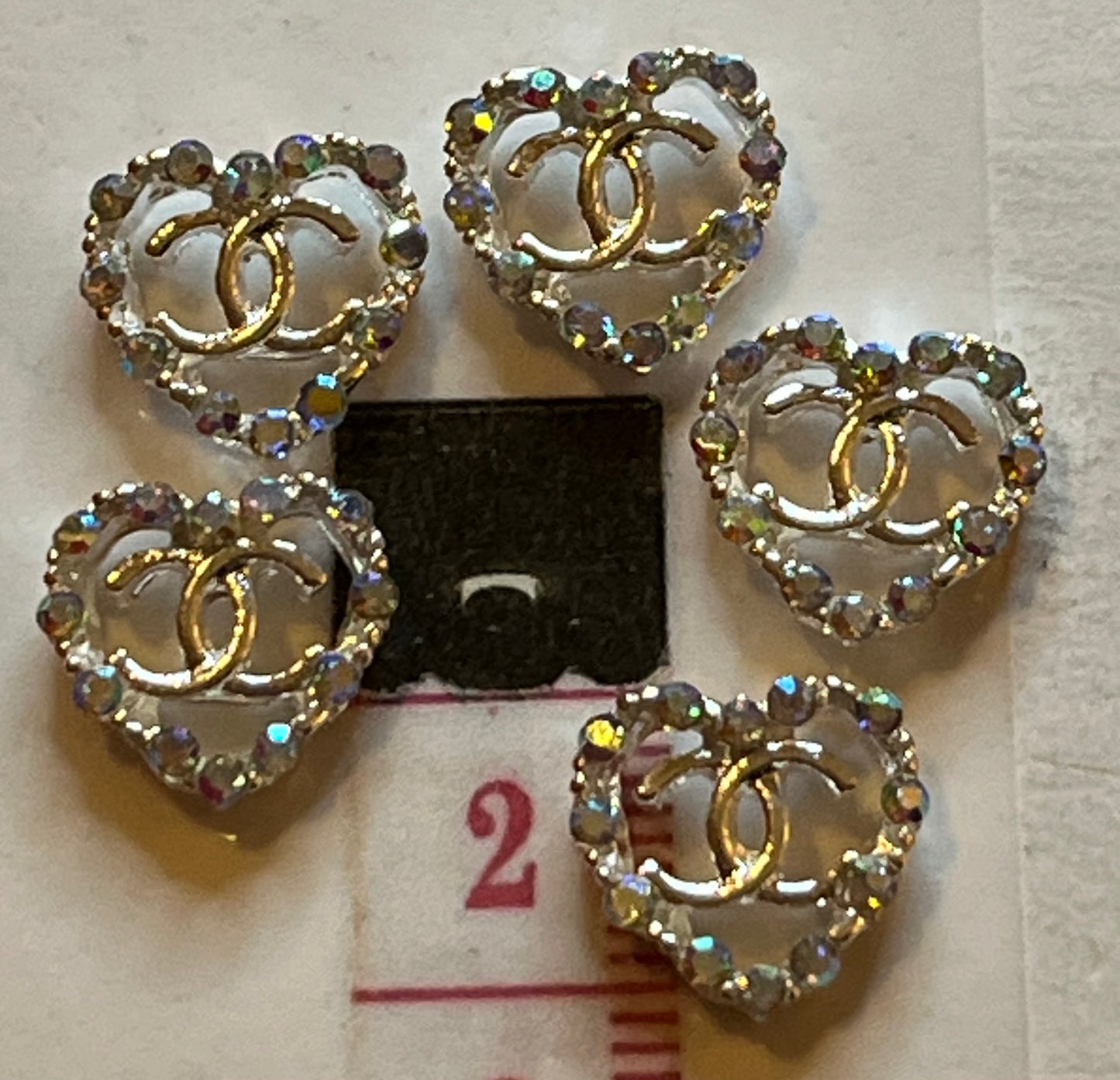 Iridescent Silver bling C’s (#98)