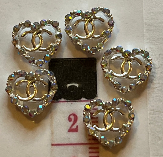 Iridescent Silver bling C’s (#98)