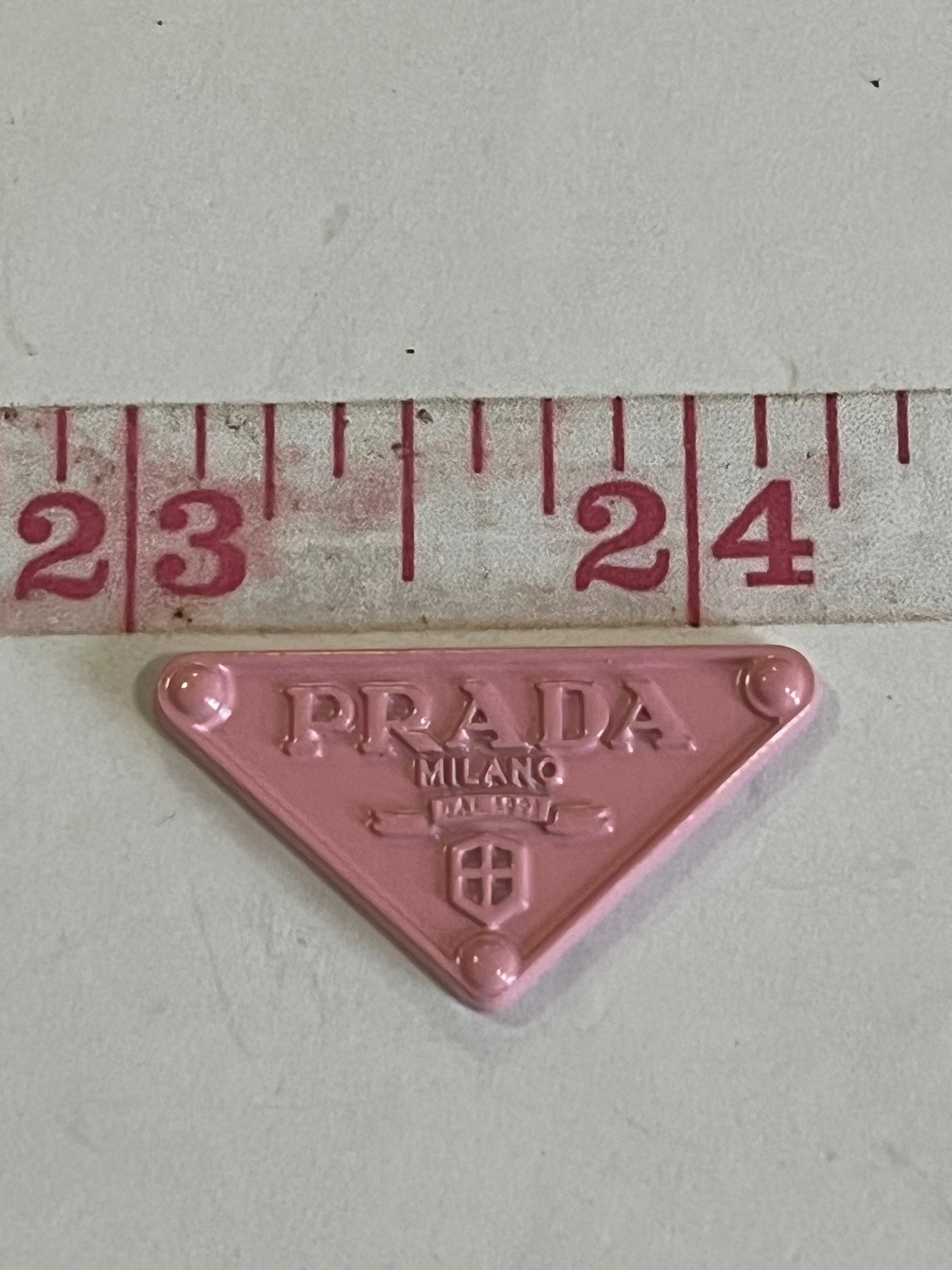 Pink triangle flat back charms