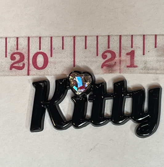 Bling kitty flat back charms