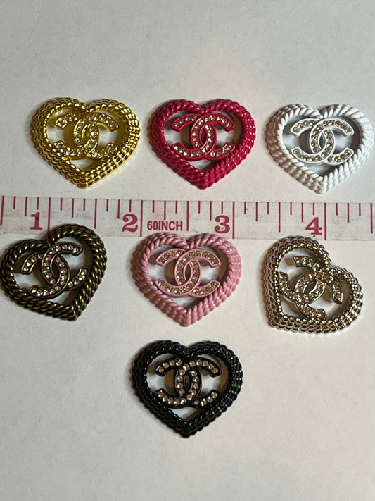 Colorful C’s flat back charms