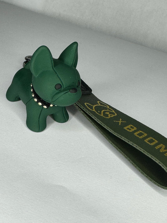 Green Boom French BullDogs keychains
