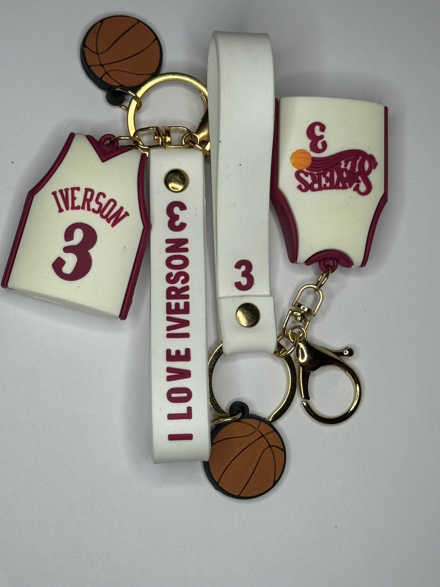 Iverson jersey keychains