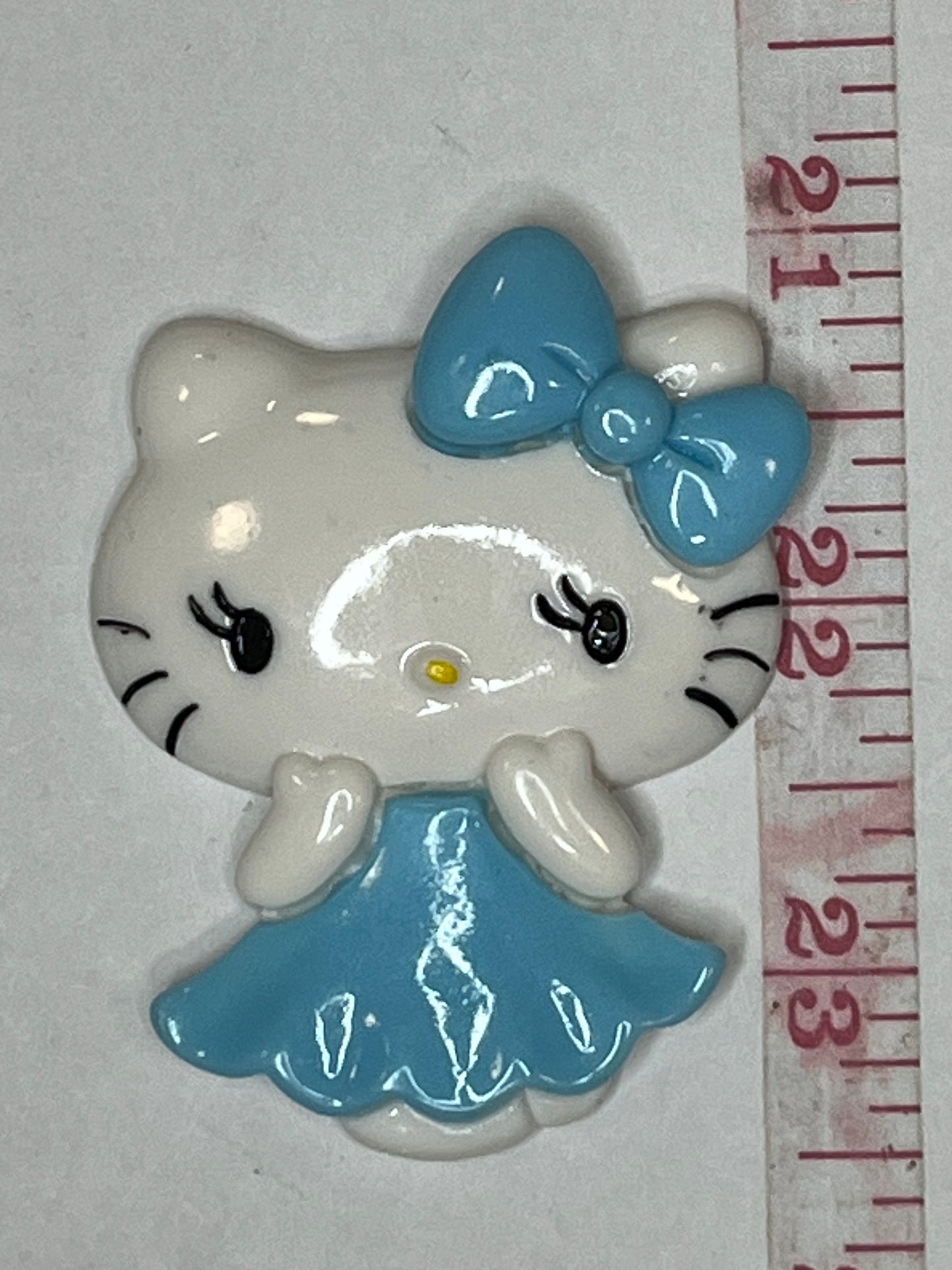 Big kitty flat back charm