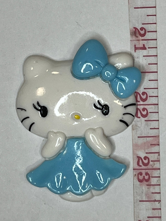 Big kitty flat back charm