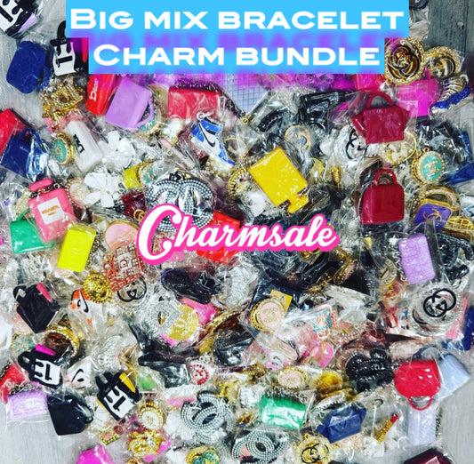 300pcs Big designer mixed bracelet charms bundle