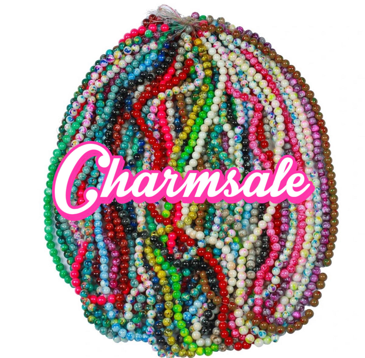 200 strands 10mm glass beads $300