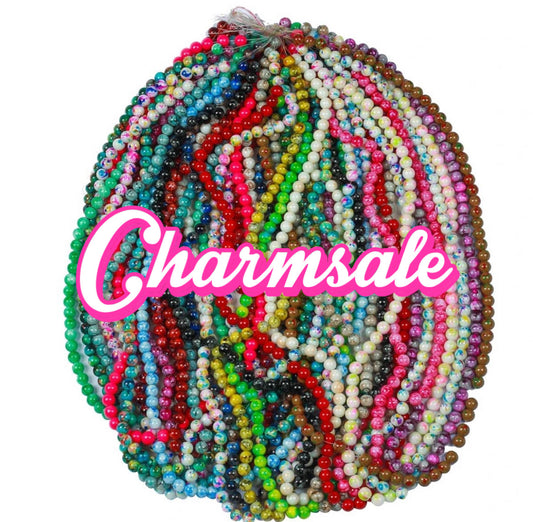 200 strands 10mm glass beads $300