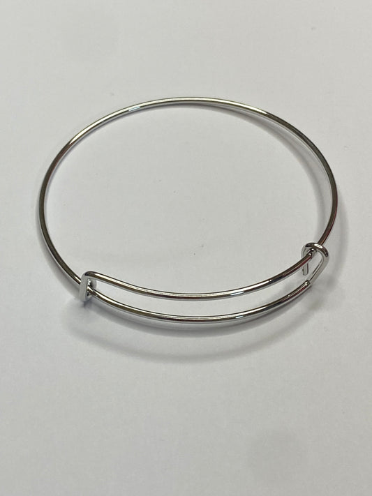 Bangle silver adult adjustable
