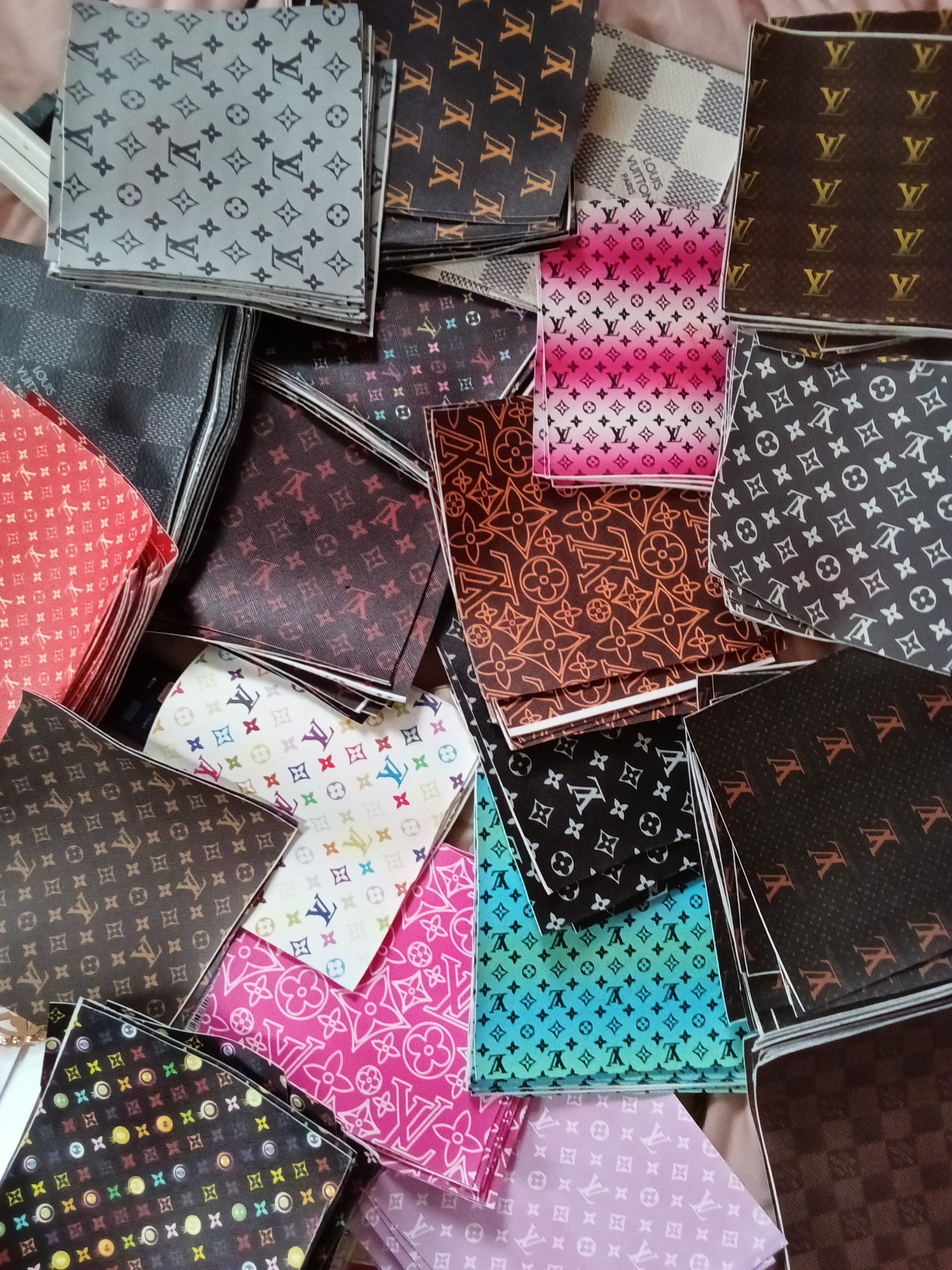 Artificial Leather Designer Patches 6 x 6