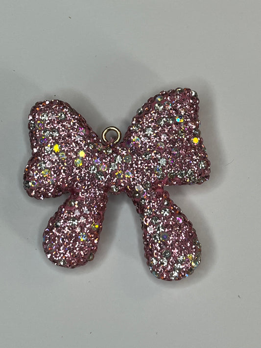 Bling bow flat back charms