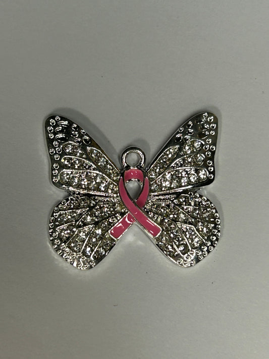 Birth cancer bracelet charm (silver)