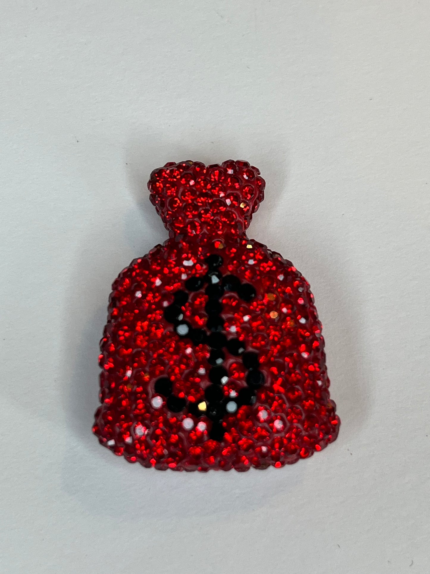 Bling money bag flat back charms