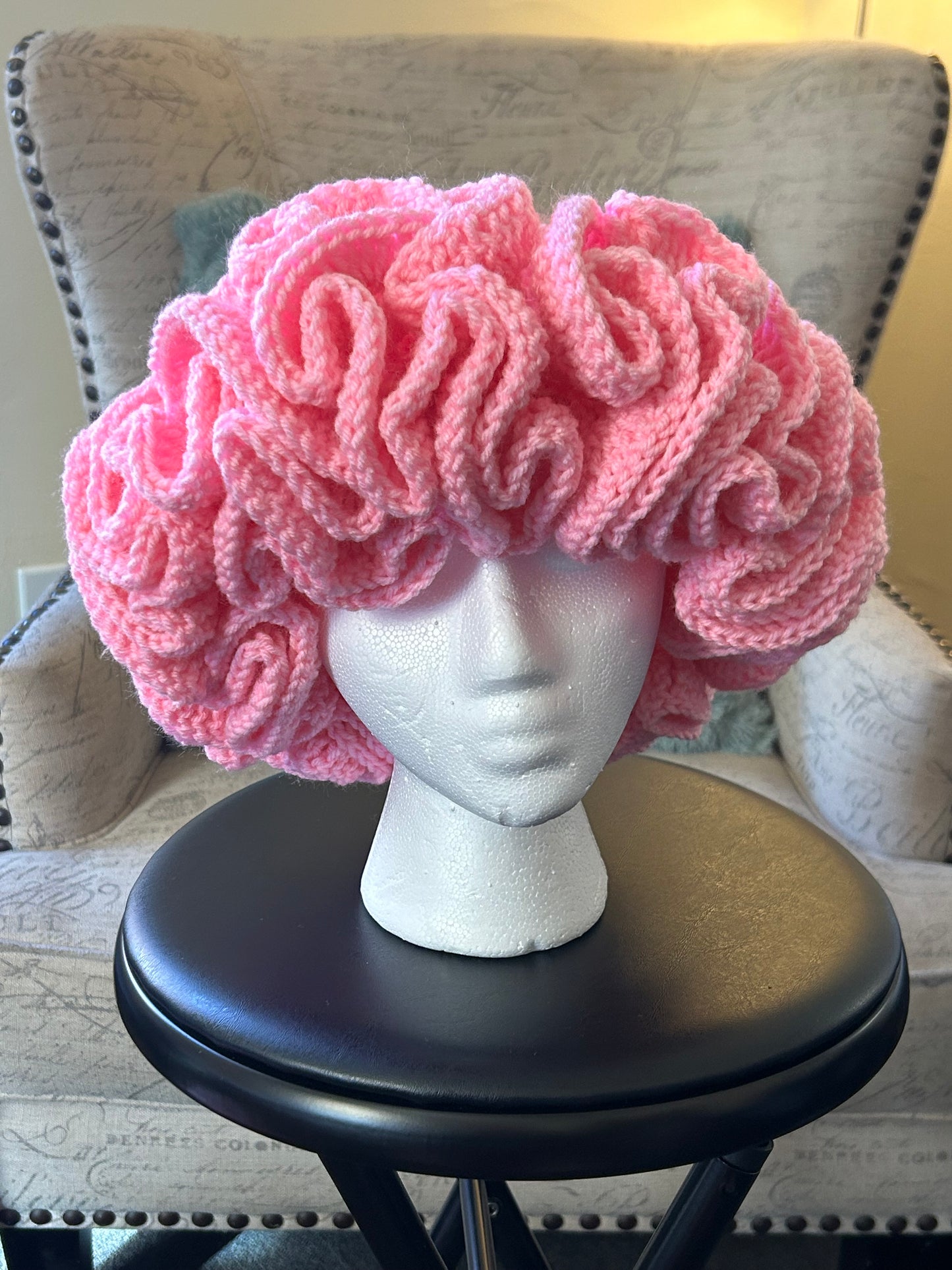 Crochet Ruffled Hat