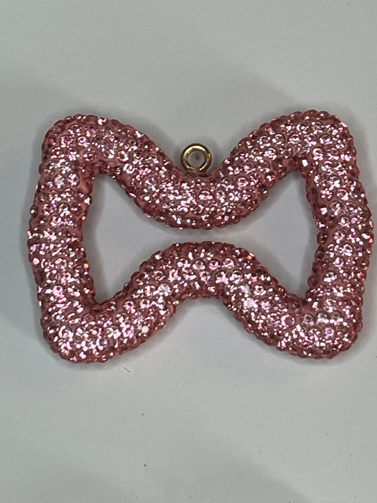 Bling bow flat back charms