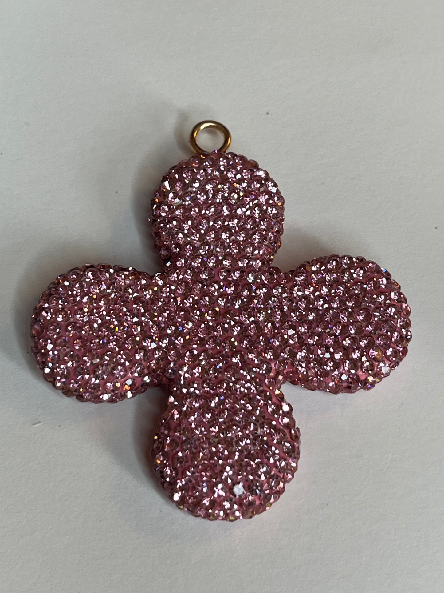 Clover bling flat back charms
