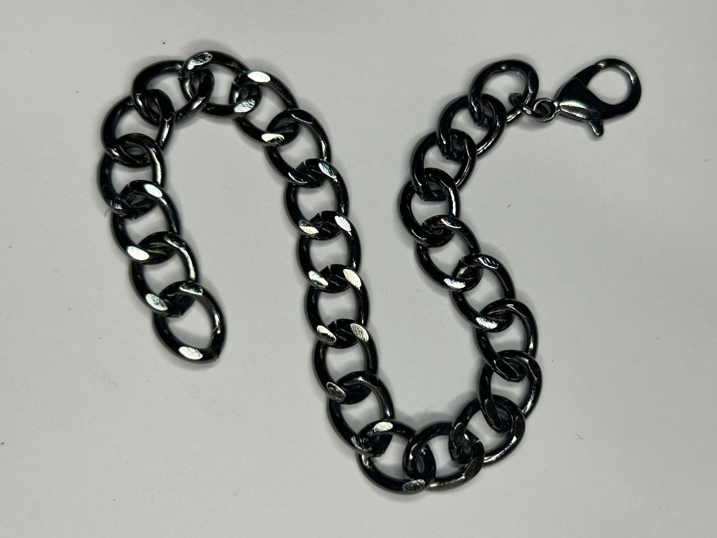 Cuban link bracelet (gunmetal)