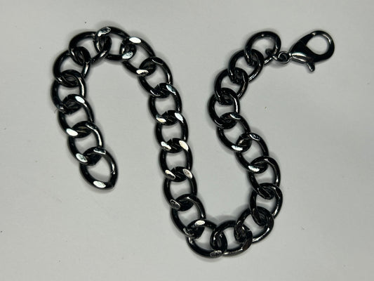 Cuban link bracelet (gunmetal)
