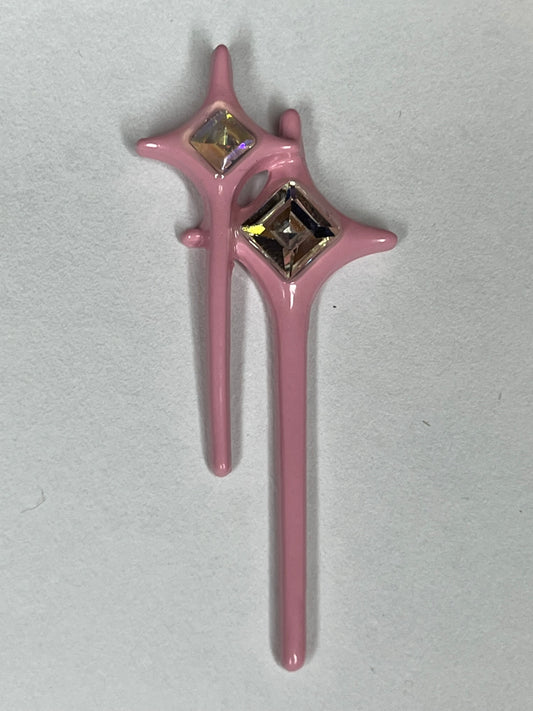 Pink flat back charms