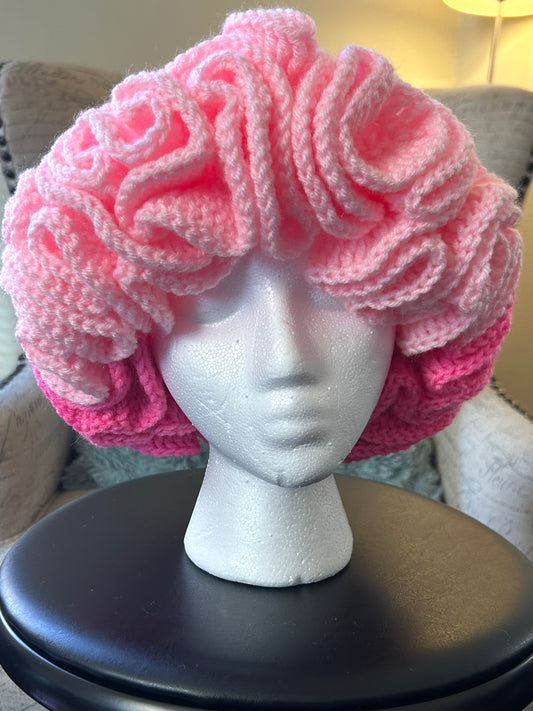 Crochet Ruffled Hat