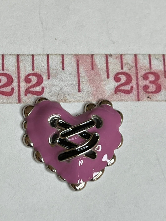 Heart flat back charms