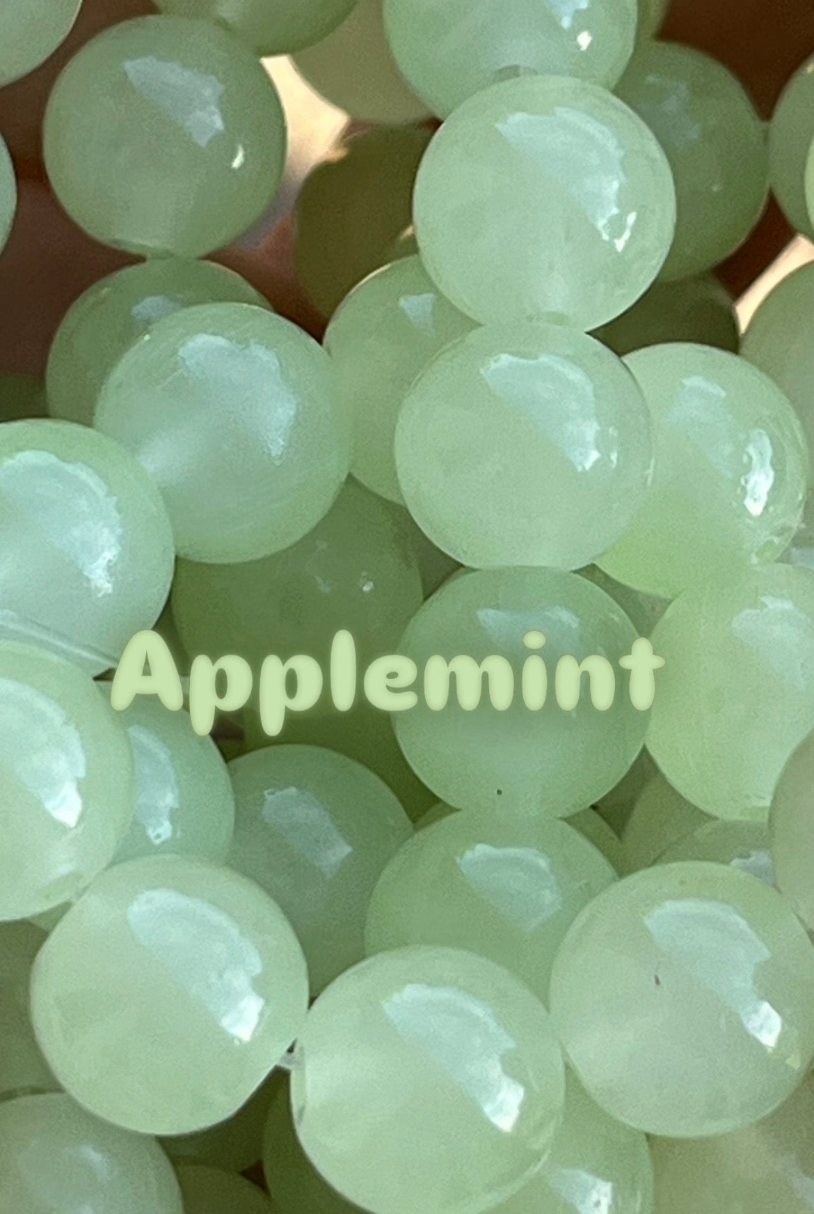 Solid color 10mm glass beads