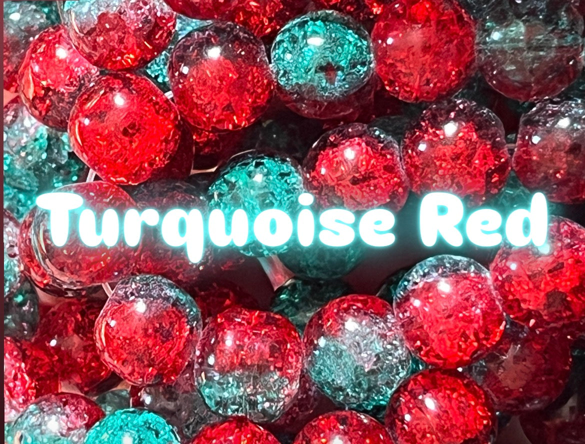 Crackle 10mm Glass Beads