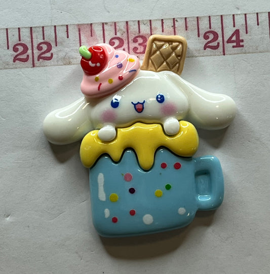 Cinnamon flat back charm