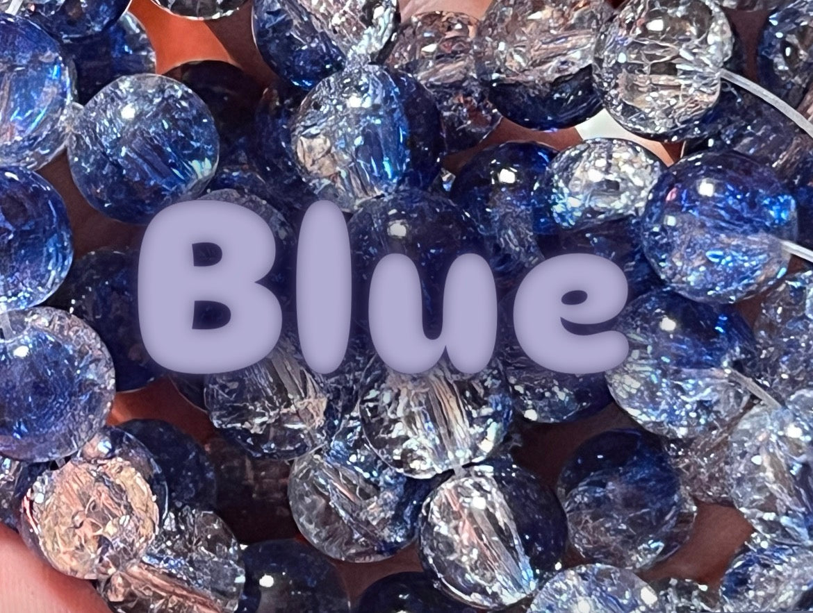 Crackle 10mm Glass Beads