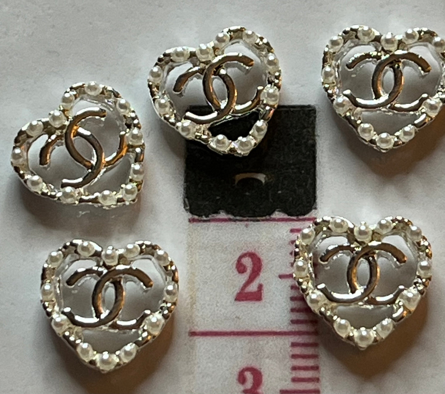 Nail art charms 5 piece designer packs (random mixed)