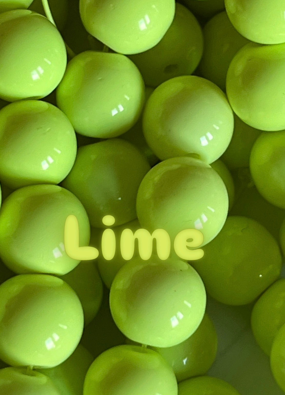 Solid color 10mm glass beads
