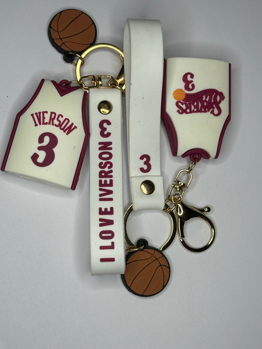 Iverson jersey keychains