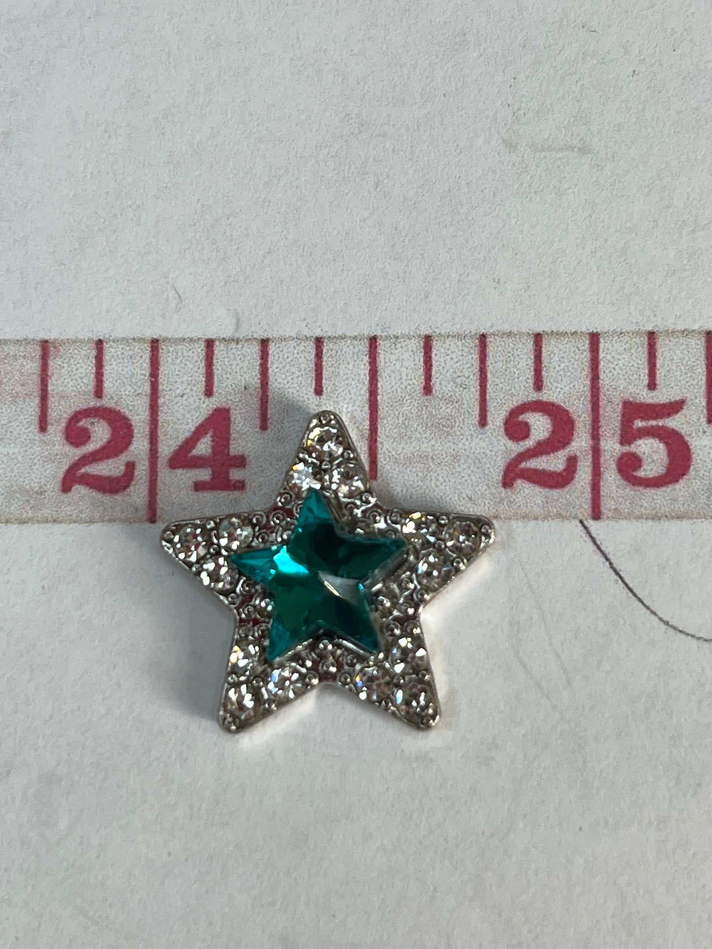 Blue Pink Bling Star flat back charms