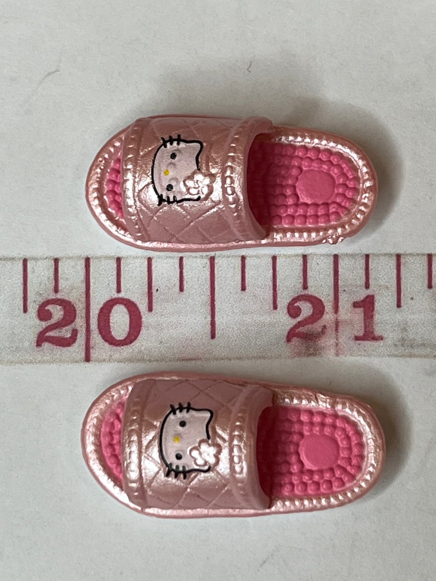Pink kitty slippers set