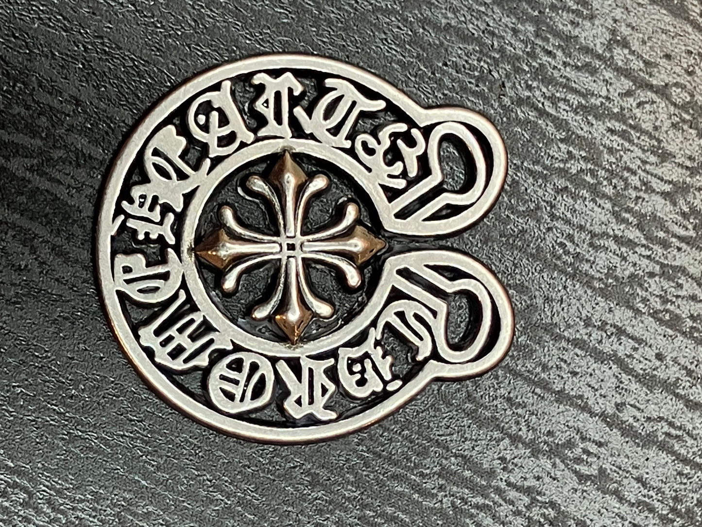 Silver flat back charm