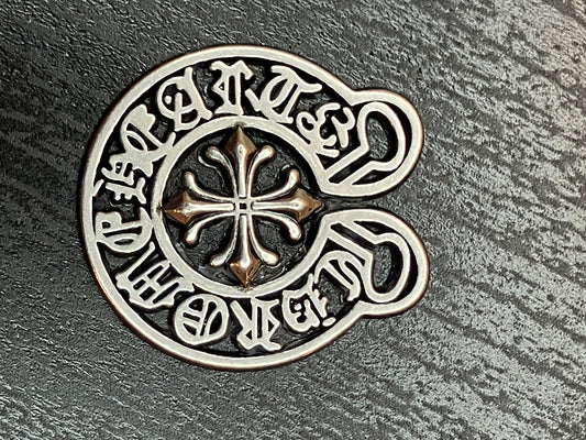 Silver flat back charm