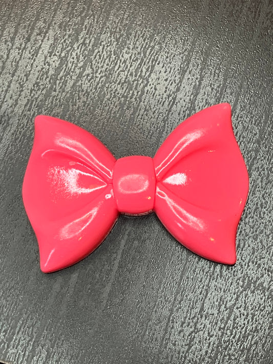 Big hot pink flat back bow