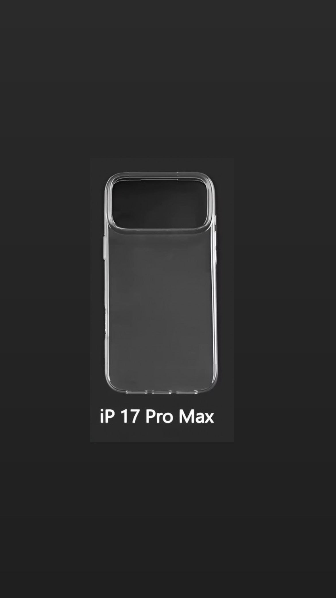 iPhone 17 Pro Max clear phone case