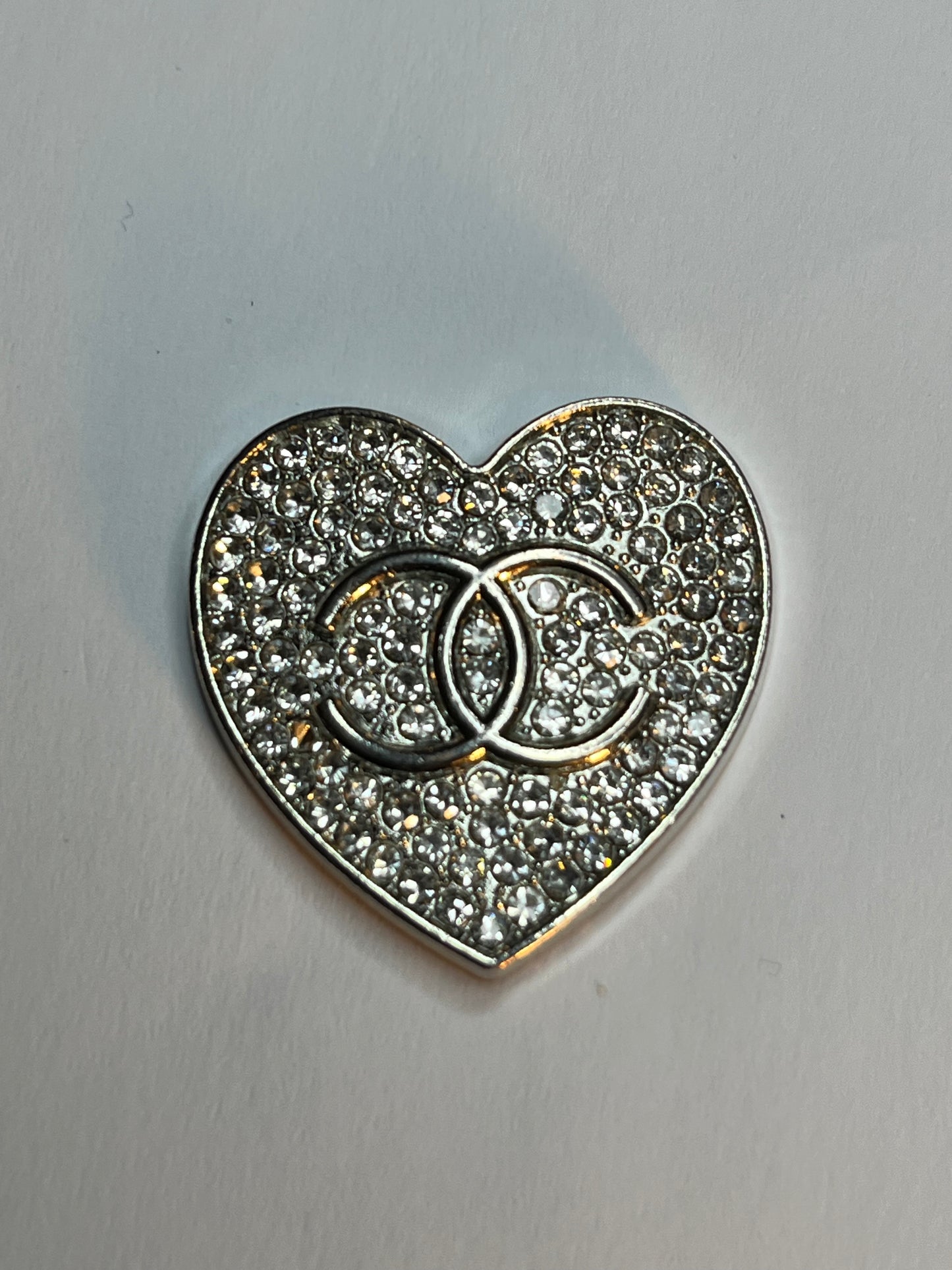 Bling heart (silver)