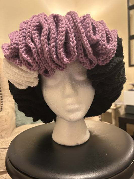 Crochet Ruffled Hat