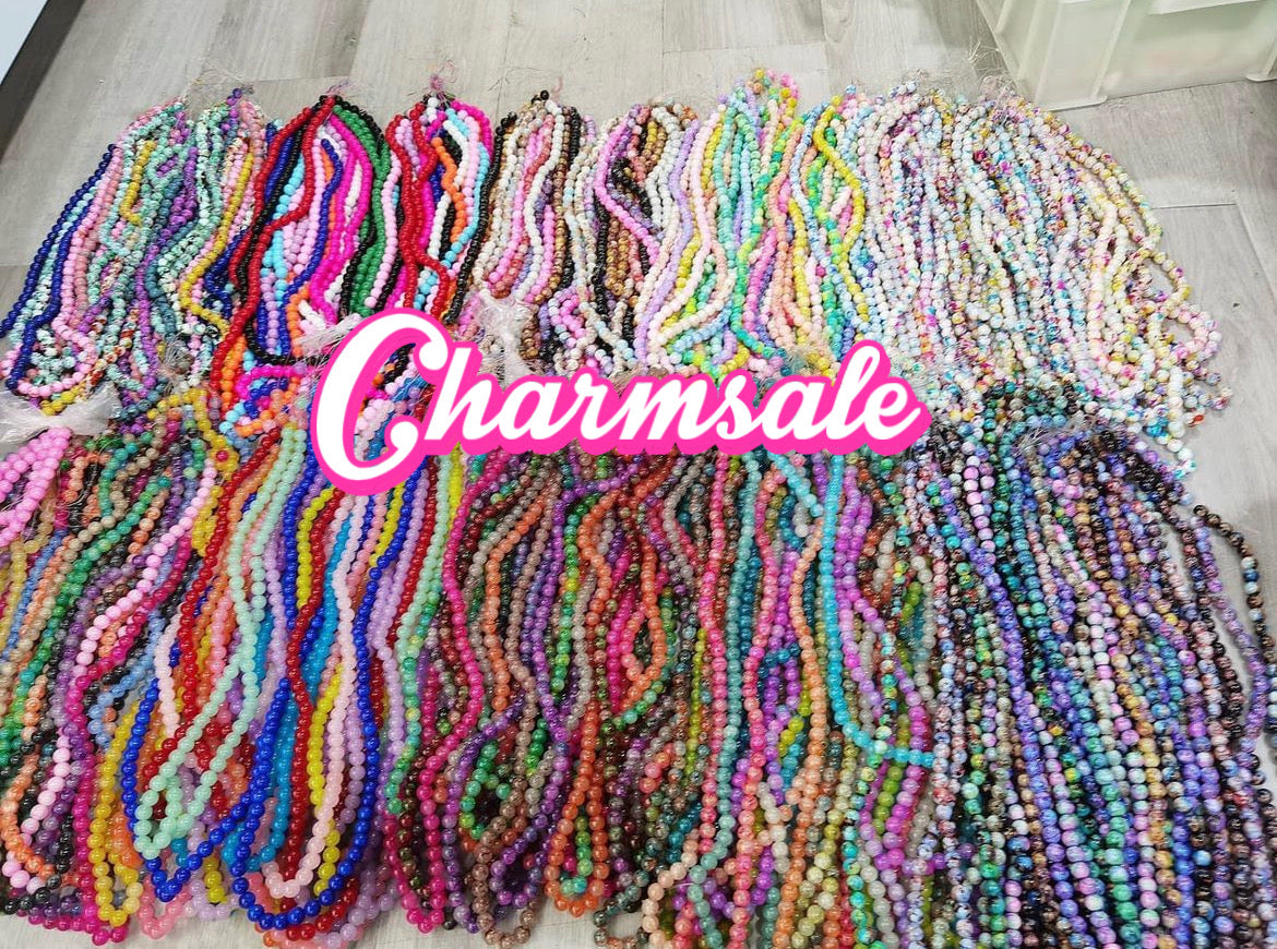 400 strands 10 mm glass beads $500
