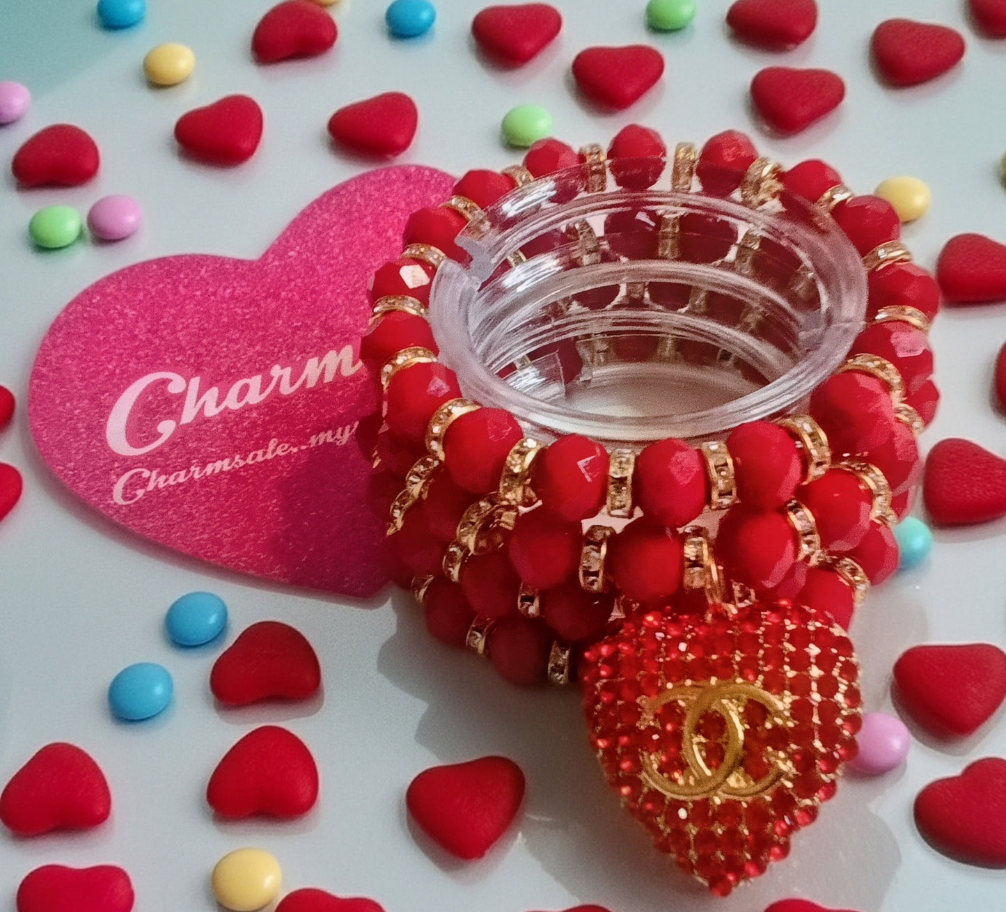 Red hot bracelet set