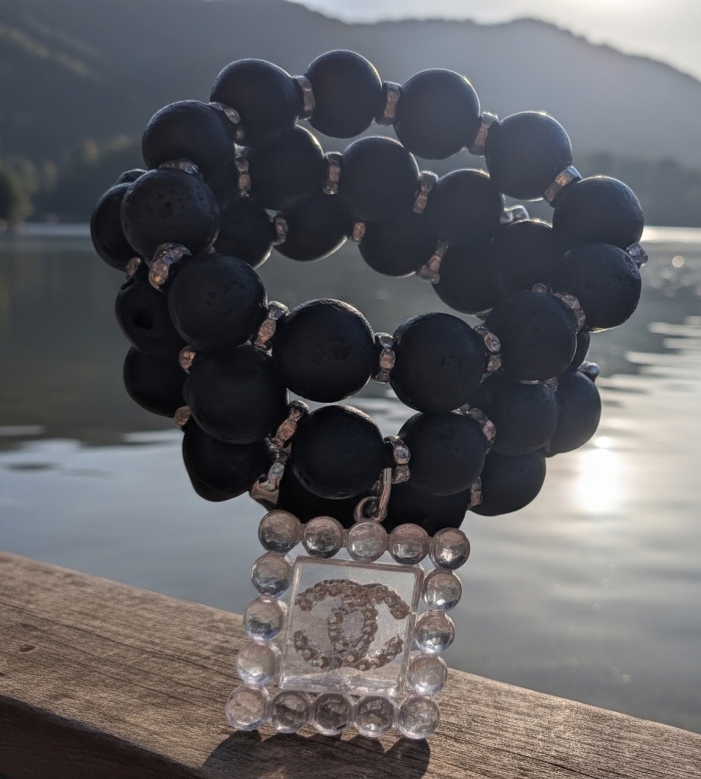 Lava Rocks Bracelet Set