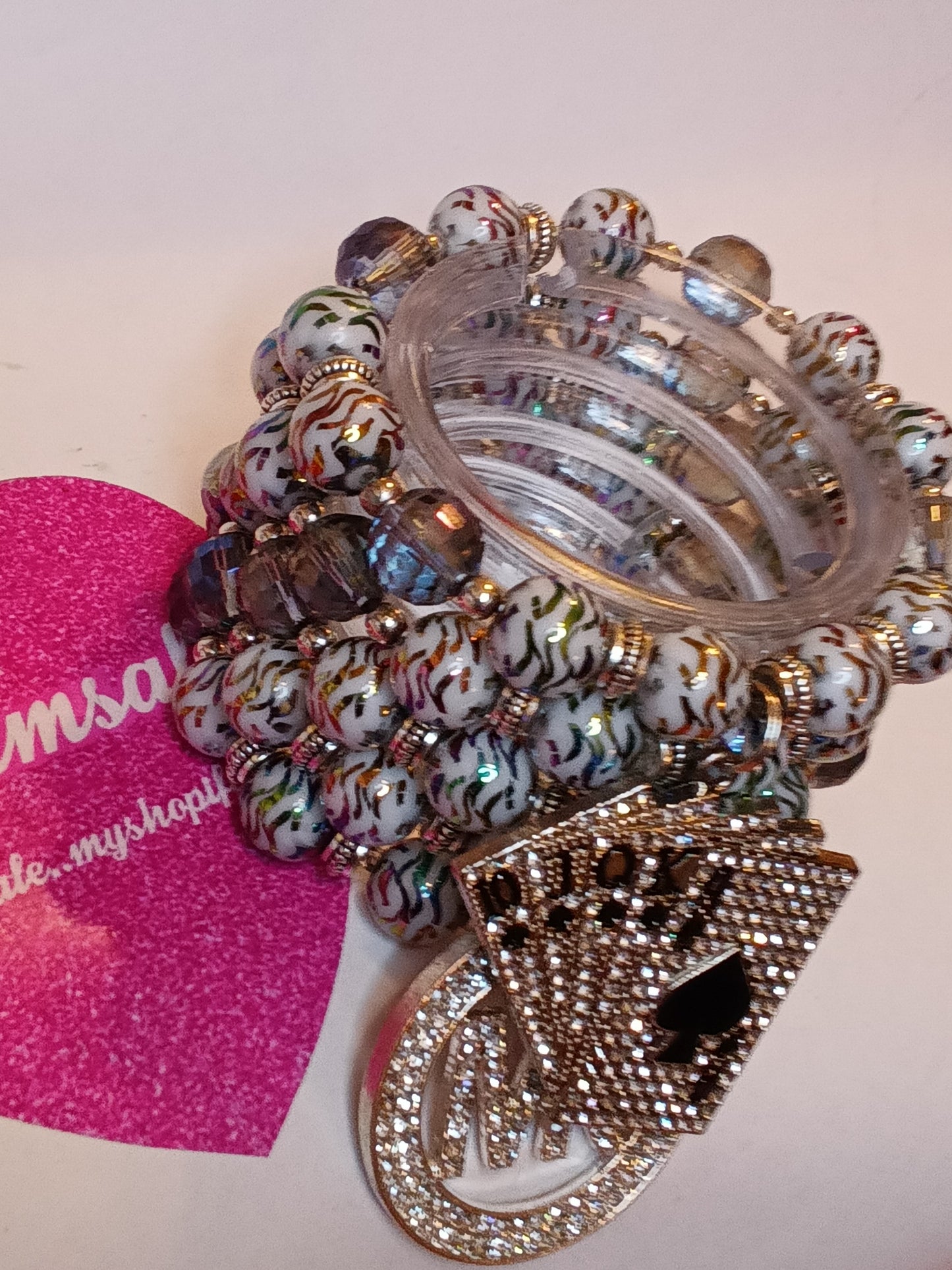 Cold Crystal Bracelet Set